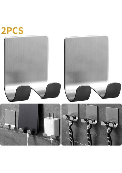 2 Adet Tarzı Adet Yumruk Ücretsiz Jilet Tutucu Duvar Kanca Erkekler Tıraş Tıraş Makinesi Raf Banyo Kancaları Jilet Askı Mutfak Depolama Rafı (Yurt Dışından)
