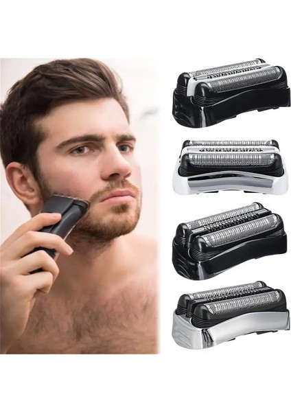 21'lerin Tarzı Braun 32B Erieaver-4 Erkek Tıraş Makinesi Jilet Siyah Kafa Için Yedek Folyo Kafa (Yurt Dışından) modelleri