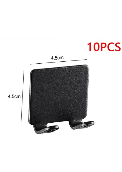 SIYAH-10PCS Tarzı 1-Tong Yapışkanlı Dikişsiz Jilet Tutucu Duvar Kanca Su Geçirmez Dayanıklı Mutfak Banyo Kanca Askı Siyah Jilet Braketi (Yurt Dışından)