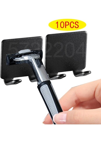SIYAH-10PCS Tarzı 1-Tong Yapışkanlı Dikişsiz Jilet Tutucu Duvar Kanca Su Geçirmez Dayanıklı Mutfak Banyo Kanca Askı Siyah Jilet Braketi (Yurt Dışından) fırsatları