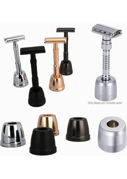 C Tarzı Güvenlik Jilet Standı Tabanı Yuvarlak Tıraş Makinesi Sabit Kaide Alüminyum Alaşımlı Tıraş Tutucu Salon Berber Aletleri Banyo Aksesuarları Için (Yurt Dışından) fiyatları