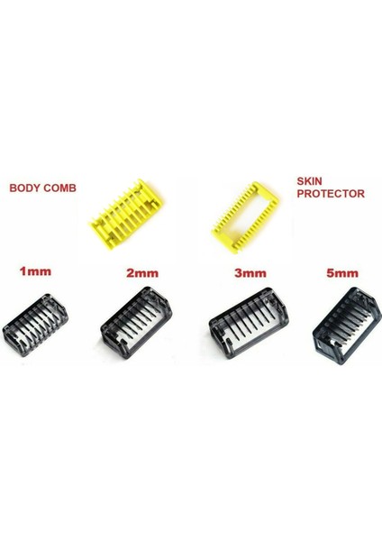 2mm Tarzı Profesyonel Erkek Tarak Giyotin Clipper Konumlandırma Tarak Vücut Cilt Philips Norelco Tek Bıçaklı Yüz Sakal (Yurt Dışından)