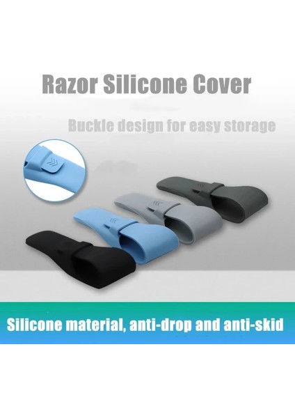 Mavi Stil 15,5cmx5,1x3,5cm Jilet Kılıfı Silikon Erkekler Manuel Tıraş Makinesi Koruyucu Aşınmaya Dayanıklı Jilet Tutucu Kutusu Seyahat Saklama Kutusu Banyo Aletleri (Yurt Dışından) fiyatları
