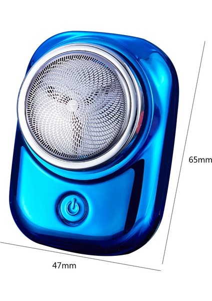 Mavi Stil 2023 Yeni Taşınabilir Elektrikli Tıraş Makinesi Mini Heard Düzeltici Sakal Tıraş Pistonlu Kesici Kafa Şarj Edilebilir Bıçaklar Erkekler Jileti (Yurt Dışından)
