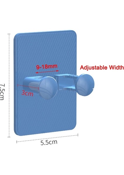 Mavi Stil Tıraş Bıçağı Tutucu Duş Duvar Jilet Tutucu Depolama Rafı Erkek Tıraş Makinesi Raf Banyo Duvar Kanca Askı Mutfak Yapışkanlı Kanca Duvar (Yurt Dışından)