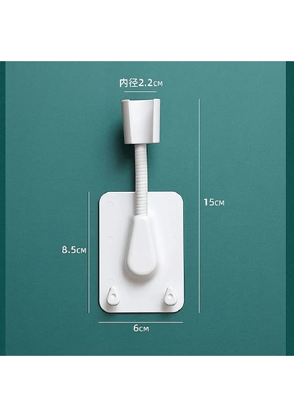 Mavi Stil 360 Ayarlanabilir Duş Başlığı Abs Evrensel Tutucu El Duvara Montaj Vantuz Duş Etiket Braketi Banyo Gadget (Yurt Dışından) modelleri