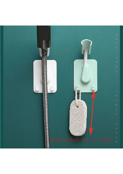 Mavi Stil 360 Ayarlanabilir Duş Başlığı Abs Evrensel Tutucu El Duvara Montaj Vantuz Duş Etiket Braketi Banyo Gadget (Yurt Dışından) fırsatları