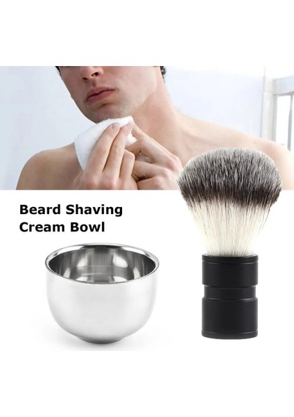 Gümüş Tarzı 1 Takım Yüksek Li Tıraş Kolu Salon Sabunu Köpük Sakal Fırçası Erkekler Tıraş Fırçası Hafif Derin Temizlik (Yurt Dışından)