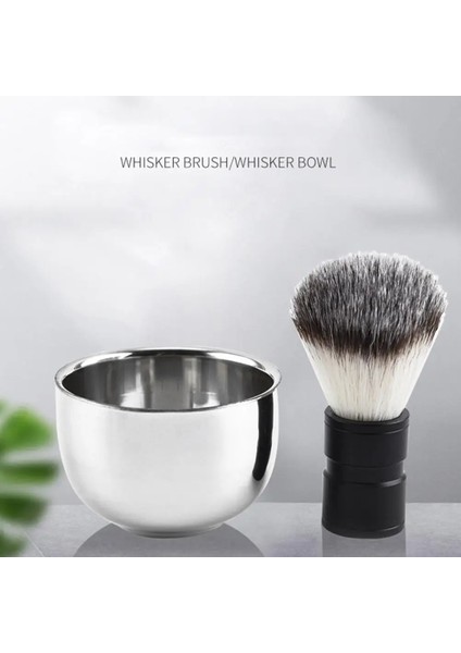 Gümüş Tarzı 1 Takım Yüksek Li Tıraş Kolu Salon Sabunu Köpük Sakal Fırçası Erkekler Tıraş Fırçası Hafif Derin Temizlik (Yurt Dışından)