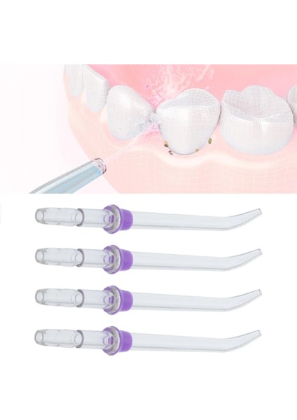 Beyaz Stil 4 Adet Jet Yedek Ucu Oral Irrigator Ergonomik Aksesuarlar Hijyen Ekstra Taşınabilir Meme Diş Pensesinde Standart Yıkama Diş (Yurt Dışından)