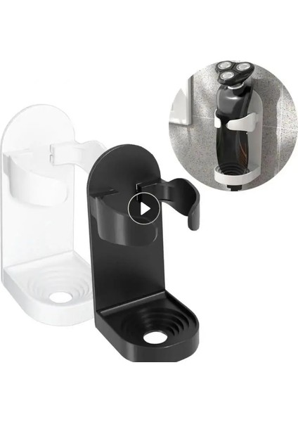 Beyaz Stil Diş Fırçası Standı Depolama Rafı Duvara Monte Tutucu Banyo Yerden Tasarruf Depolama Tutucu Elektrikli Tıraş Makinesi Tıraş Makinesi Standı Raf Organizatör (Yurt Dışından) fırsatları