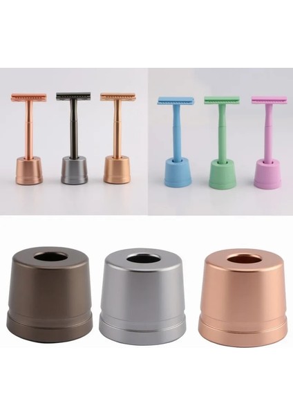 Bir Stil 1 Adet Emniyetli Jilet Standı Tabanı Alüminyum Alaşımlı Jilet Tutucu Evrensel Erkek Tıraş Makinesi Depolama Rafları Ev Banyo Tıraş Aksesuarları (Yurt Dışından) fiyatları