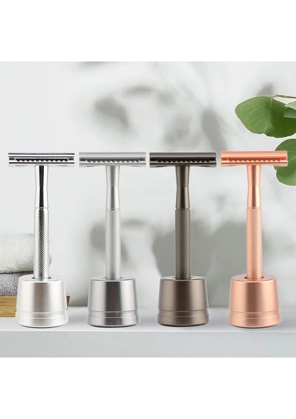 Bir Stil 1 Adet Emniyetli Jilet Standı Tabanı Alüminyum Alaşımlı Jilet Tutucu Evrensel Erkek Tıraş Makinesi Depolama Rafları Ev Banyo Tıraş Aksesuarları (Yurt Dışından) modelleri