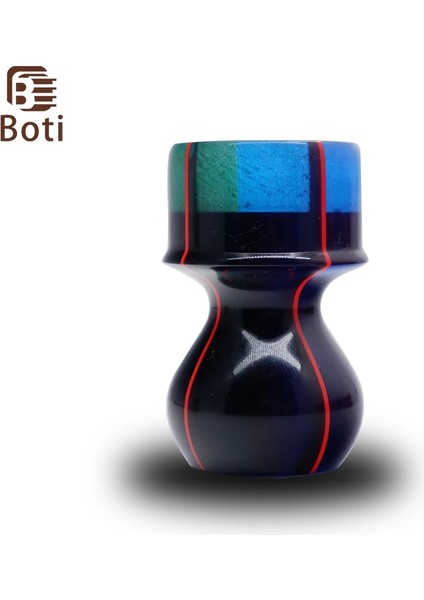 27MM Tarzı Boti Tıraş Fırçası Kızıl Haç Mavi Reçine Kolu Temiz Sakal Güzellik Şekillendirici Seti Saç Düzeltici (Yurt Dışından)