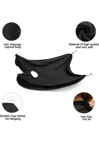 YZ50-BEYAZ Tarzı Şık Erkek Sakal Önlük Tıraş Önlük Bakımı Temiz Saç Yetişkin Önlüğü Yüz Tıraş Tutucu Kuaför Banyo Organizatör Adam Için Hediye (Yurt Dışından) indirimleri