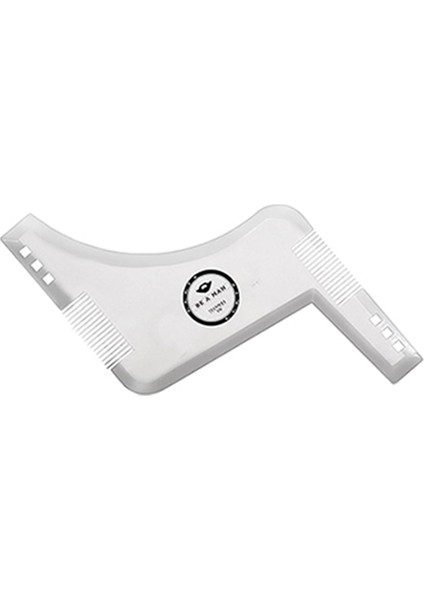 Beyaz Stil Erkekler Sakal Şekillendirici Şekillendirme Şablon Tarak Berber Aracı Siyah Şeffaf Kahverengi Simetri Kırpma Şekillendirici Stencil (Yurt Dışından)