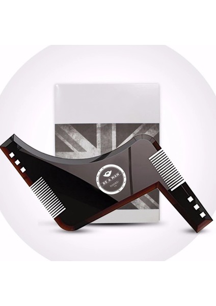 Beyaz Stil Erkekler Sakal Şekillendirici Şekillendirme Şablon Tarak Berber Aracı Siyah Şeffaf Kahverengi Simetri Kırpma Şekillendirici Stencil (Yurt Dışından) fırsatları