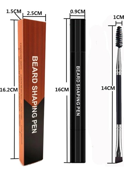 Kaşlar Dikişsiz Toolbarber Kalem Düzeltme Patchy Sakal Sakal Kalem Dolgu Erkekler Için 4 Çatal Ucu Dolgu Kalemi (Yurt Dışından) modelleri