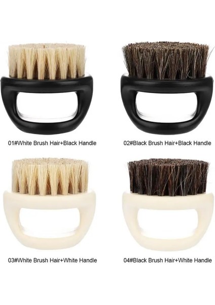 Tip3 Tarzı Halka Tasarım At Kıl Erkek Tıraş Fırçası Plastik Taşınabilir Berber Sakal Fırçaları Salon Yüz Temizleme Jilet Fırçası (Yurt Dışından) modelleri