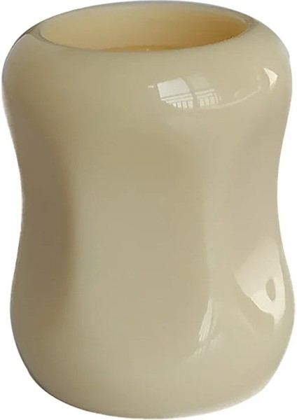 Kırık Beyaz Tarz Dscosmetic Tıraş Fırçası Sapı Altı Taraflı Akıllı Reçine Sapı (Yurt Dışından)