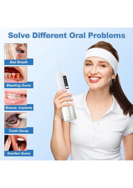 Sunucu Stili 200ML Taşınabilir Diş Ağız Duşu Diş Duşu Jet USB Şarj Diş Ölçekleyici Kürdan Diş Beyazlatma Temizleme Araçları (Yurt Dışından) fiyatları
