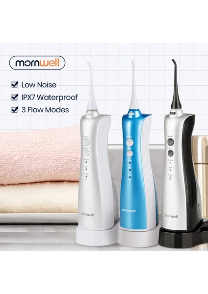 D50WS Tarzı 3 Modlu Oral Irrigator Su Flosser Taşınabilir Diş Su Flosser Jet 150 ml Irrigator Diş Diş Temizleyici Kablosuz Şarj ile (Yurt Dışından) fiyatları