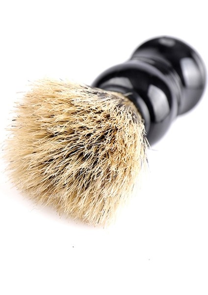 Mavi Stil Saf Porsuk Saç Erkekler Tıraş Fırçası Yüz Sakal Temizleme Jilet Tıraş Sakal Fırçası Salon Yüz Temizleme Fırçası Kuaförlük Aracı (Yurt Dışından)
