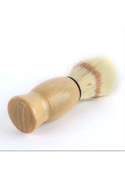 Sakal Tıraş Fırçası Makyaj Fırçası Ahşap Saplı Kıl Kuaför Berber Sabunu Köpüğü Tıraş Erkekler Yüz Temizleme Araçları (Yurt Dışından)