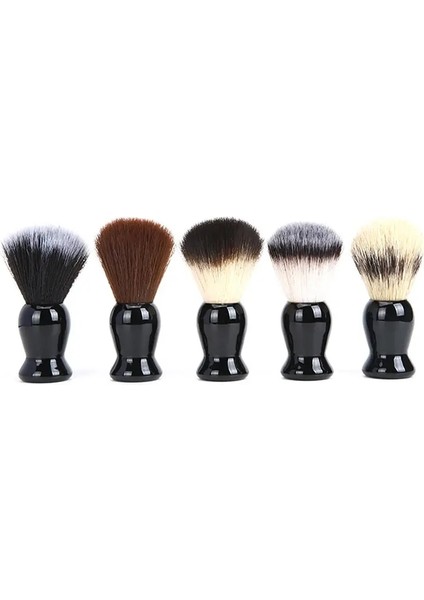 Beyaz Stil 1 Adet Porsuk Saç Erkek Tıraş Fırçası Salon Erkekler Yüz Sakal Temizleme Tıraş Aracı Tıraş Bıçağı Ahşap Plastik Saplı (Yurt Dışından)