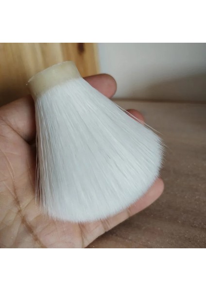 26MM Tarzı Dscosmetic Kar Beyaz Sentetik Saç Tıraş Fırçası Düğümleri (Yurt Dışından)