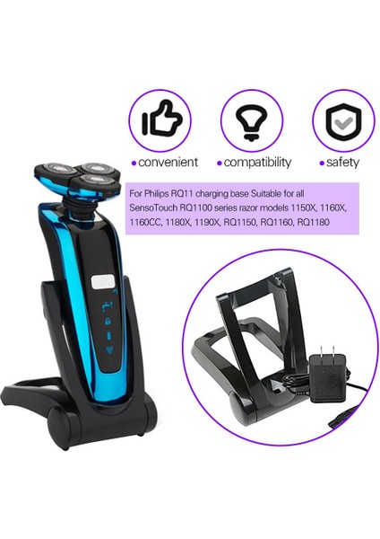 Siyah Stil Philips Için RQ11 Tıraş Makinesi Katlanabilir Stand Güç Adaptörü Şarj Tabanı RQ1150 RQ1151 RQ1155 RQ1160 RQ1180 RQ1190 Rq (Yurt Dışından) fiyatları