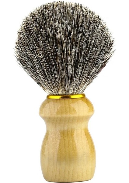 Ahşap Tarzı Saf Porsuk Saç Tıraş Fırçası Düğüm Berber Tıraş Fırçası Ahşap Saplı Geleneksel Islak Tıraş Fırçası Sapı Düğüm Erkekler Için (Yurt Dışından)