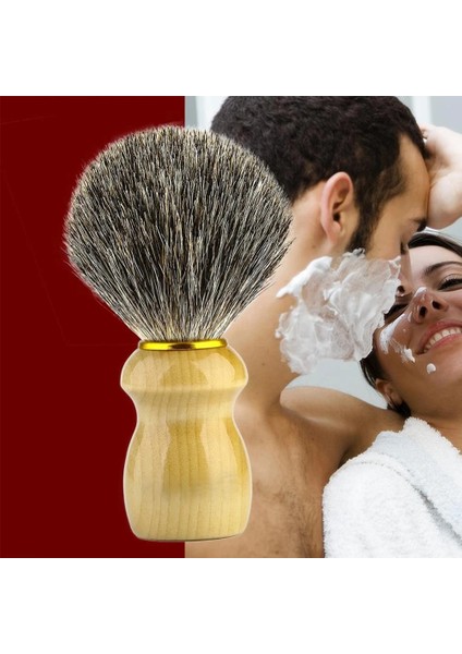 Ahşap Tarzı Saf Porsuk Saç Tıraş Fırçası Düğüm Berber Tıraş Fırçası Ahşap Saplı Geleneksel Islak Tıraş Fırçası Sapı Düğüm Erkekler Için (Yurt Dışından) modelleri