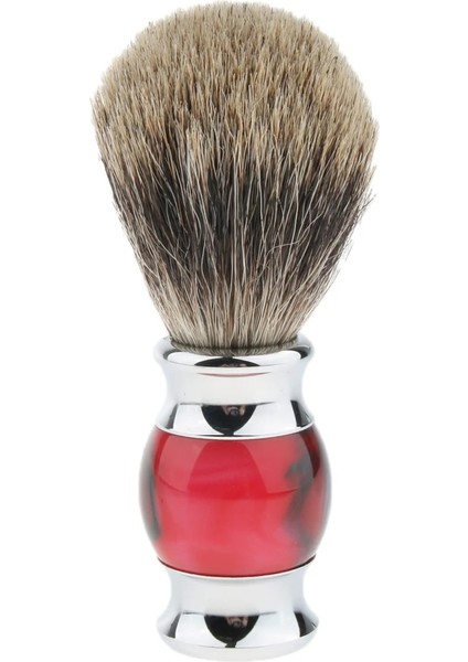 No.4 Stili Berber Salonu Için Ahşap Saplı Erkek Bıyık Tıraş Fırçası Bakım Aracı (Yurt Dışından)