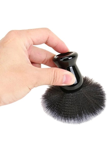Gümüş Tarzı Doğal Porsuk Saç Erkek Tıraş Fırçası Berber Salonu Erkekler Yüz Sakal Temizleme Aletleri Tıraş Aracı Jilet Fırçası Ahşap Saplı (Yurt Dışından)
