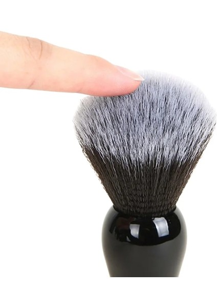 Gümüş Tarzı Doğal Porsuk Saç Erkek Tıraş Fırçası Berber Salonu Erkekler Yüz Sakal Temizleme Aletleri Tıraş Aracı Jilet Fırçası Ahşap Saplı (Yurt Dışından)