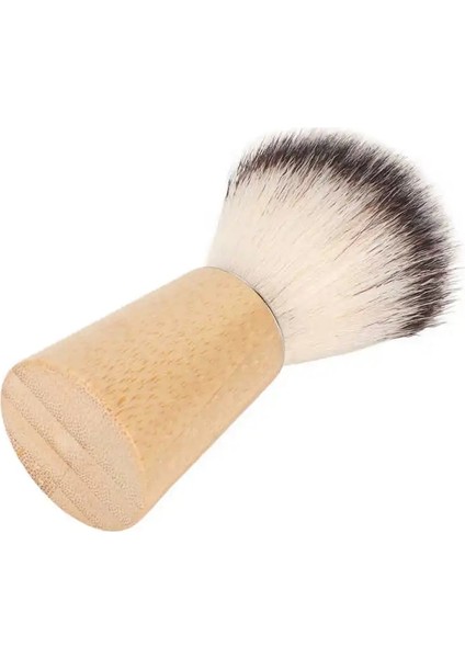 Sakal Tıraş Temizleme Fırçası Küçük Boy Ahşap Saplı Tıraş Fırçası Naylon Fiber Ergonomik Sap Yüz Bakımı Için Hafif (Yurt Dışından)