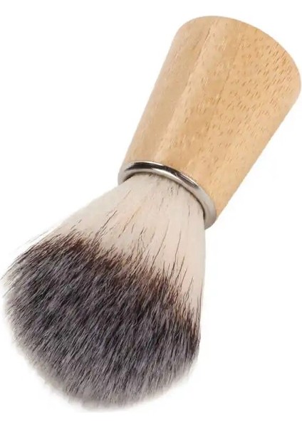 Sakal Tıraş Temizleme Fırçası Küçük Boy Ahşap Saplı Tıraş Fırçası Naylon Fiber Ergonomik Sap Yüz Bakımı Için Hafif (Yurt Dışından)