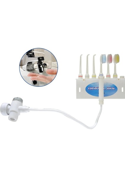 Oral Irrigator Diş Temizleyici Jet Interdental Fırça Diş Spa Musluk Su Diş Pensesinde Diş Beyazlatma Aracı DS1000 (Yurt Dışından)