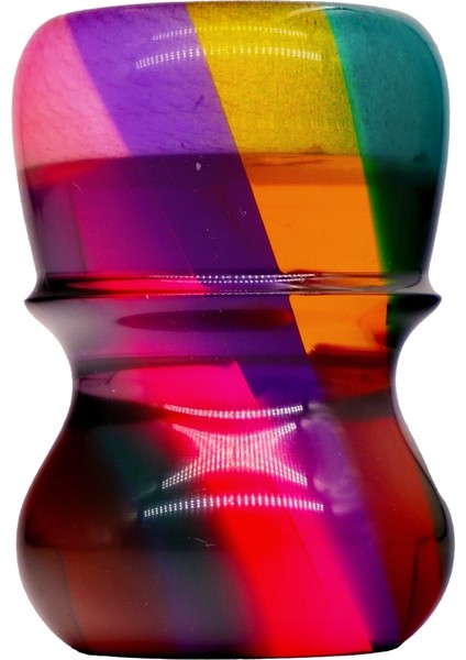 23MM Tarzı Boti Tıraş Fırçası Tıraş Kolu El Yapımı Reçine Gökkuşağı Kolu Erkek Sakal Temizleme Aracı Güzellik Fırçaları (Yurt Dışından)