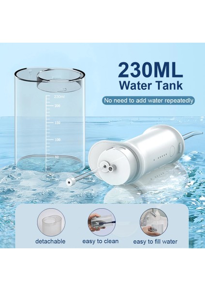Beyaz Stil Diş Oral Irrigator Diş Duşu Taşınabilir Su Ipliği Dişler Için F305 Şarj Edilebilir Diş Ipi Su Jeti Seyahat Çantası ile (Yurt Dışından)