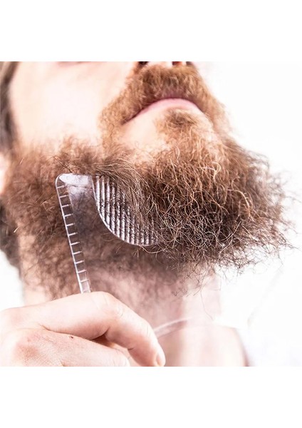 Mavi Stil 1 Adet Erkekler Sakal Şekillendirme Şekillendirici Şablon Tarak Şeffaf Erkek Sakalları Taraklar Güzellik Araçları Saç Sakal Trim Şablonları Saç Modelleri (Yurt Dışından) fırsatları
