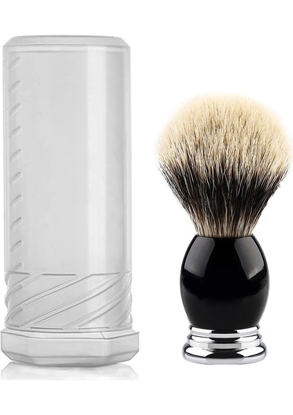 Fırça Stili % 100 Saf Porsuk Fırça Li Silvertip Tıraş Fırçası Reçine ve Alaşım Tasarım Sap El Yapımı Erkekler Için Geleneksel Islak Tıraş (Yurt Dışından)