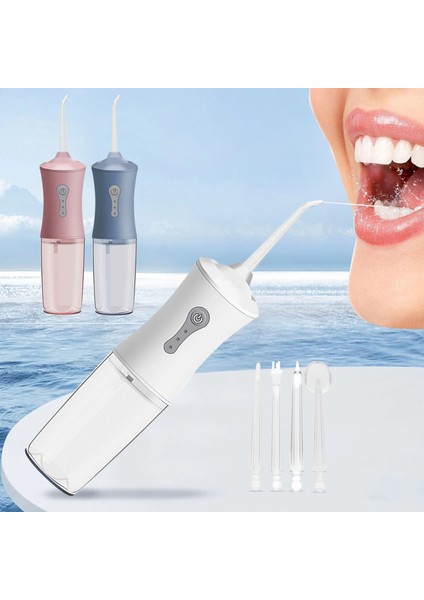 Mavi Stil Driyau 4 Temiz Meme Su Flosser Taşınabilir Oral Irrigator Jet USB Şarj Edilebilir Su Geçirmez Irrigator Diş Ev Aletleri (Yurt Dışından)