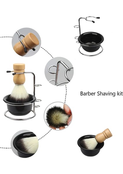 Fırça Tarzı Magıkos Lüks Tıraş Fırçası Seti Erkekler Için Tıraş Bıçağı ve Fırça Tutucu, Sabunluk Seti Doğum Günü Noel Şükran Günü Hediyeleri (Yurt Dışından) fırsatları