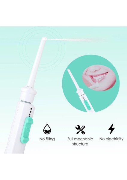 Diş Fırçası Stili Taşınabilir Diş Diş Duşu Oral Irrigator Musluk Jet Kürdan Diş Temizleme Beyazlatma Araçları Püskürtme Memesi Diş Fırçası (Yurt Dışından)