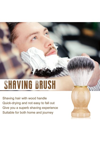 1 Adet Tarzı 1 Adet Erkek Tıraş Fırçası Ahşap Saplı Porsuk Saç Berber Salonu Erkekler Yüz Sakal Temizleme Cihazı Sentetik Seyahat Tıraş Aracı (Yurt Dışından) modelleri