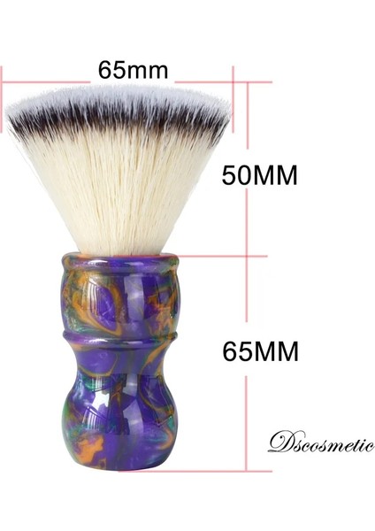 Mavi Stil Ds 26MM Yumuşak Plat Top Sentetik Saç Tıraş Fırçası, Erkek Sakal Araçları Için Renkli Reçine Saplı (Yurt Dışından) fırsatları