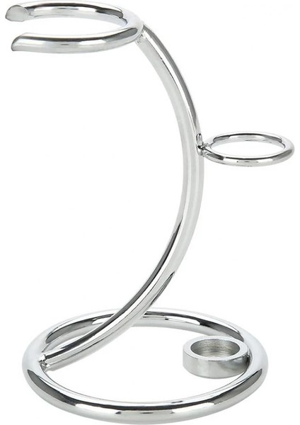 Gri Tarzı Erkek Tıraş Alet Seti Paslanmaz Çelik Jilet Tutucu ve Fırça Tutucu Temizleme Sakal (Yurt Dışından)