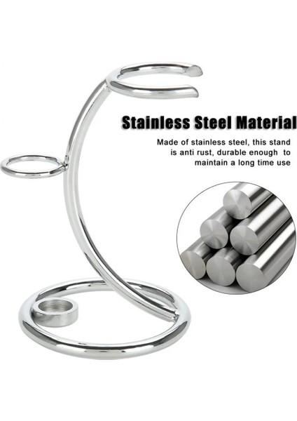 Gri Tarzı Erkek Tıraş Alet Seti Paslanmaz Çelik Jilet Tutucu ve Fırça Tutucu Temizleme Sakal (Yurt Dışından) modelleri